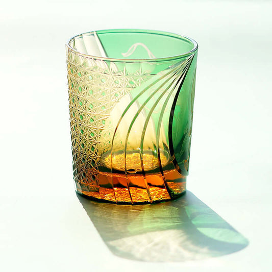 Carved Whiskey Crystal Glass