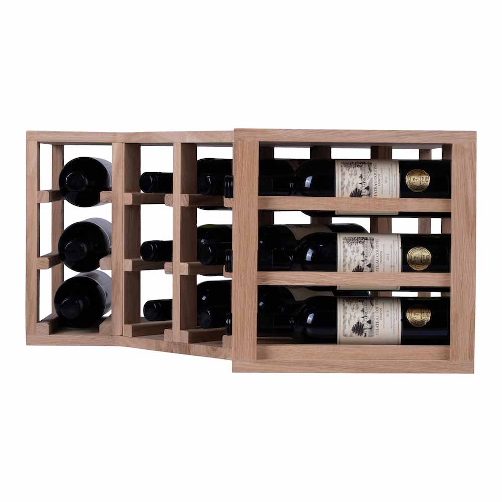 12 bottle Corner Wine Rack - Wine Rack Store
