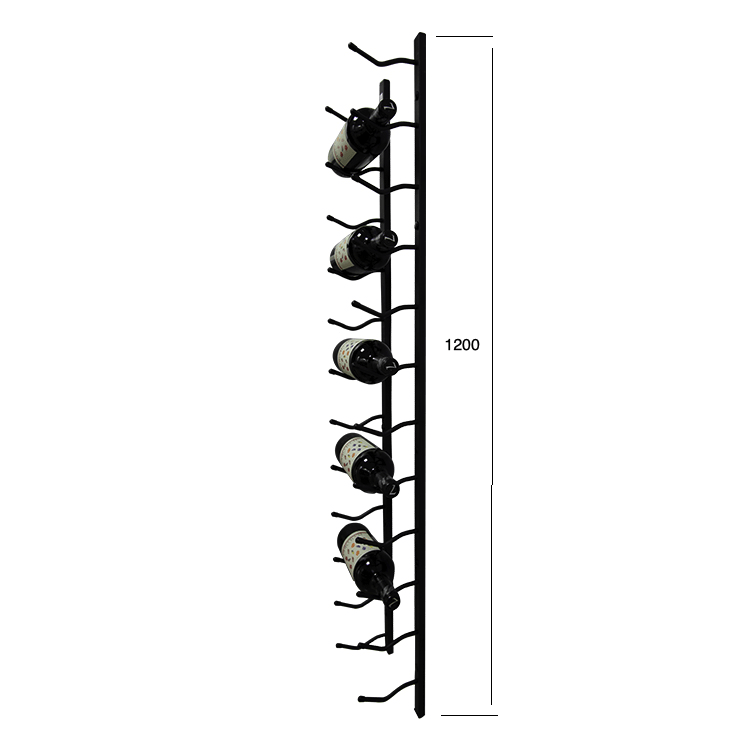 One Bottle Deep Wall Mounted Wine Rack.