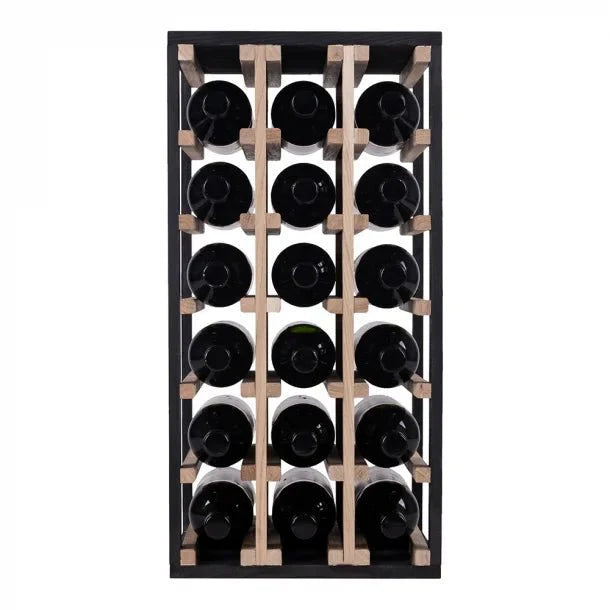 18 Bottles Oak Wine Rack - Wine Rack Store