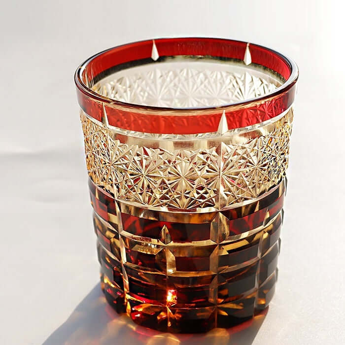 Edo Cut Asterism Japanese Crystal Glass