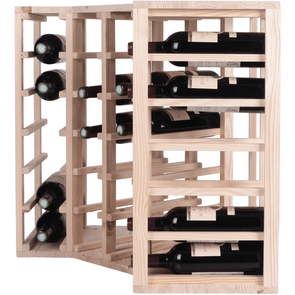 24 bottle Corner Wine Rack - Wine Rack Store