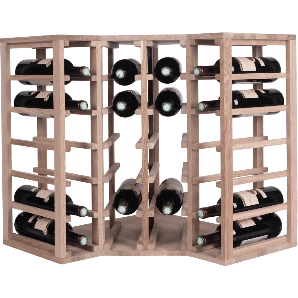 24 bottle Corner Wine Rack - Wine Rack Store