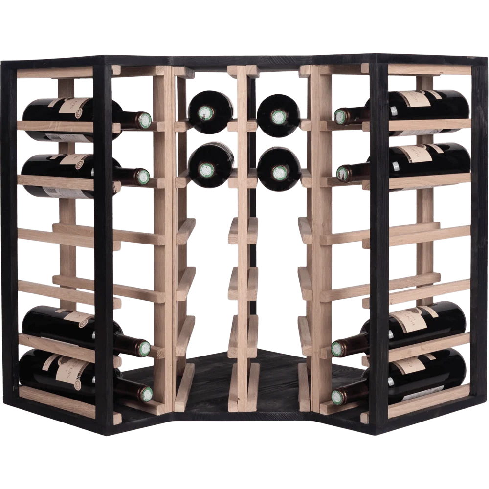 24 bottle Corner Wine Rack - Wine Rack Store