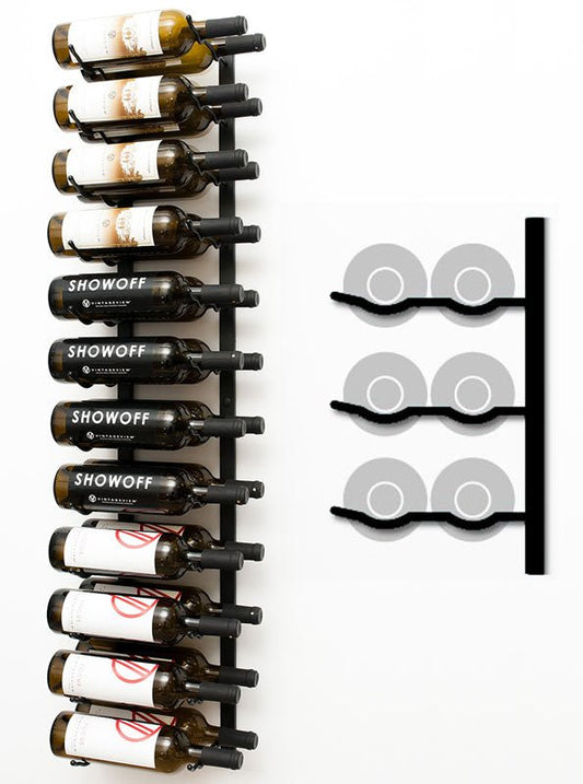 Two Bottle Deep Wall Mounted Wine Rack | Wine Rack Store