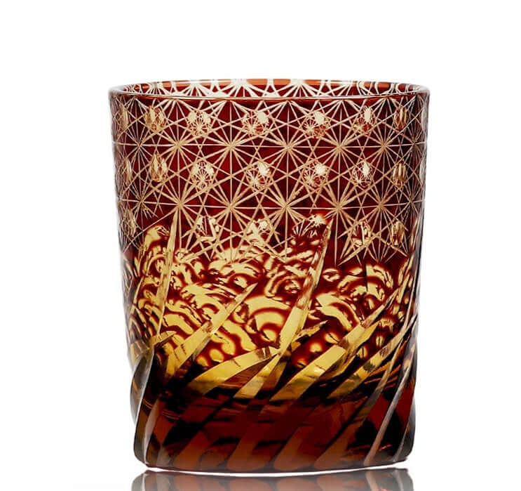 Edo Cut Asterism Japanese Crystal Glass