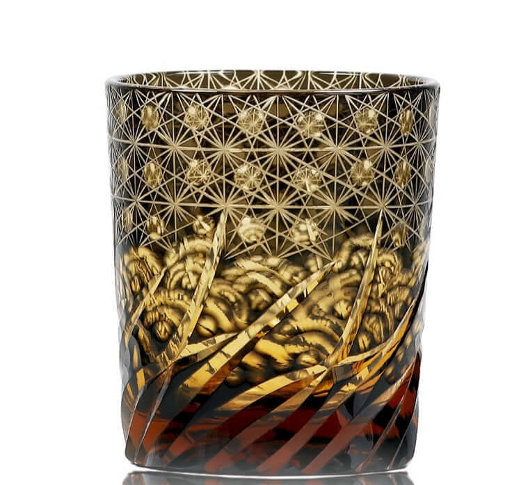 Edo Cut Asterism Japanese Crystal Glass