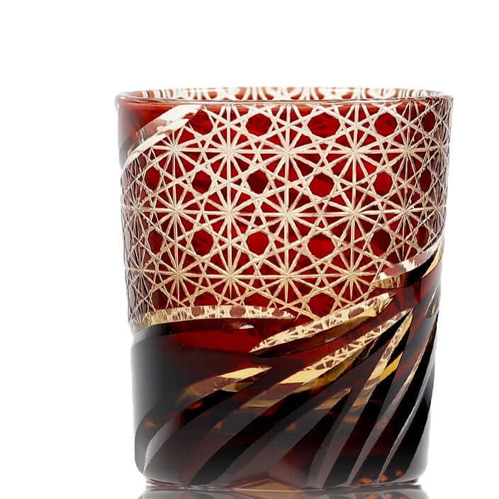 Edo Cut Asterism Japanese Crystal Glass