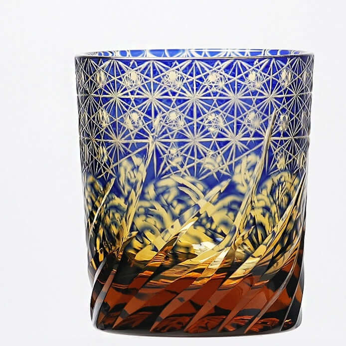 Edo Cut Asterism Japanese Crystal Glass
