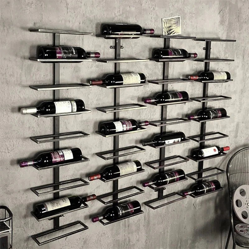 9 Bottles Wall Mounted Wine Rack - Wine Rack Store