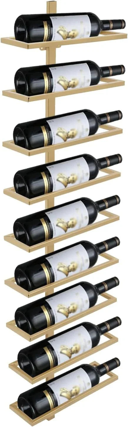 9 Bottles Wall Mounted Wine Rack - Wine Rack Store