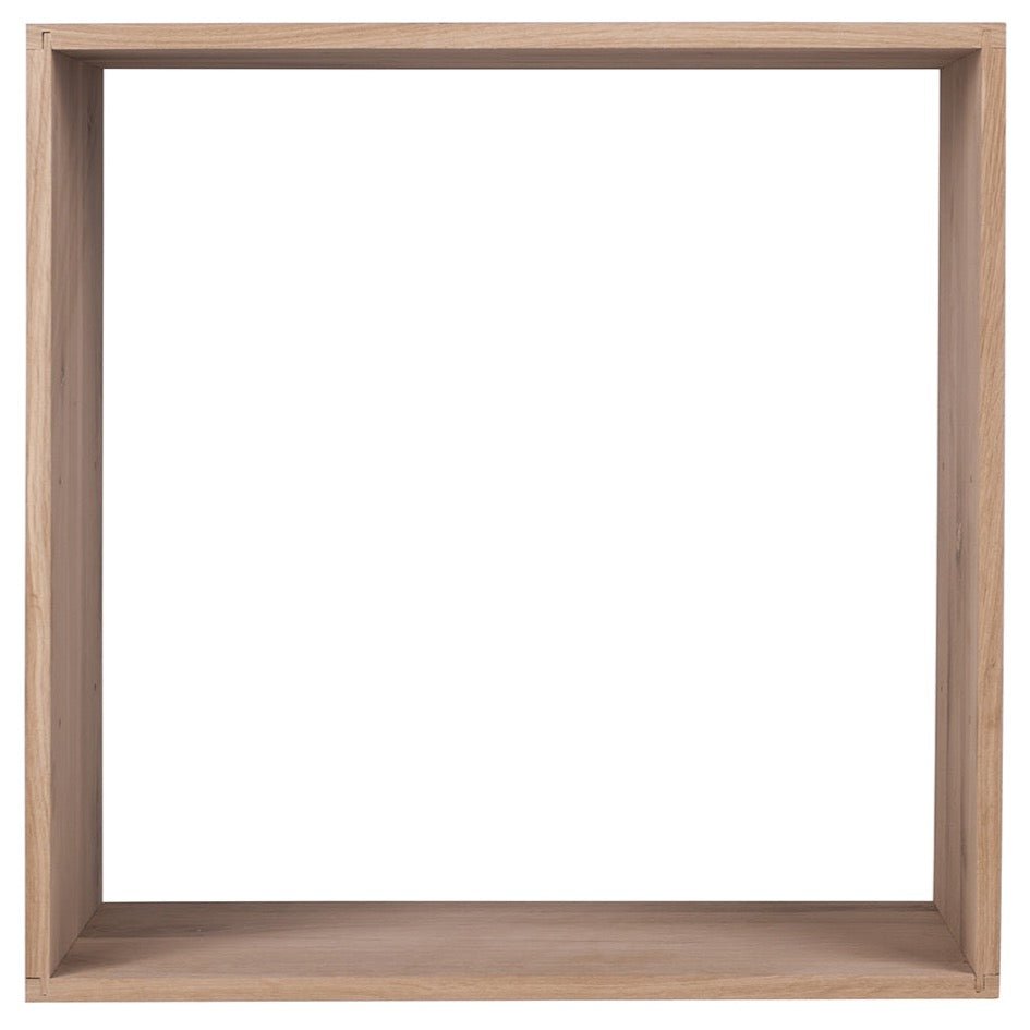 Cube Solid Oak Module Wine Rack - Wine Rack Store