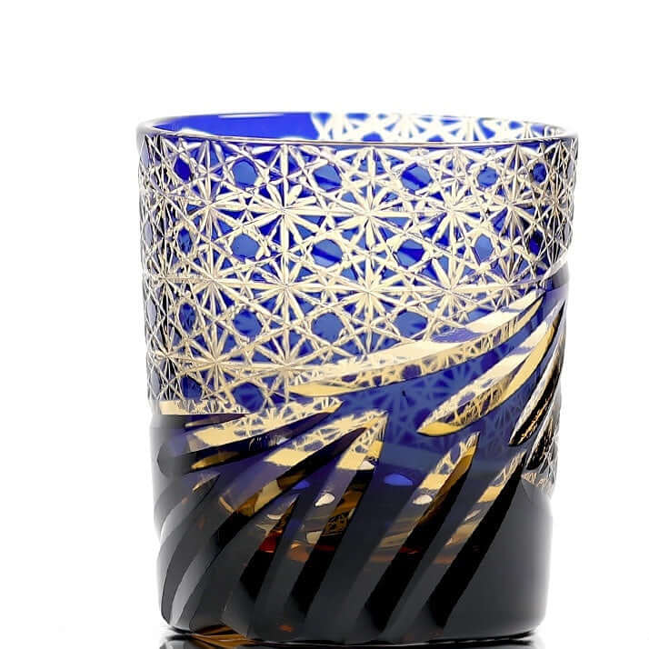 Edo Cut Asterism Japanese Crystal Glass