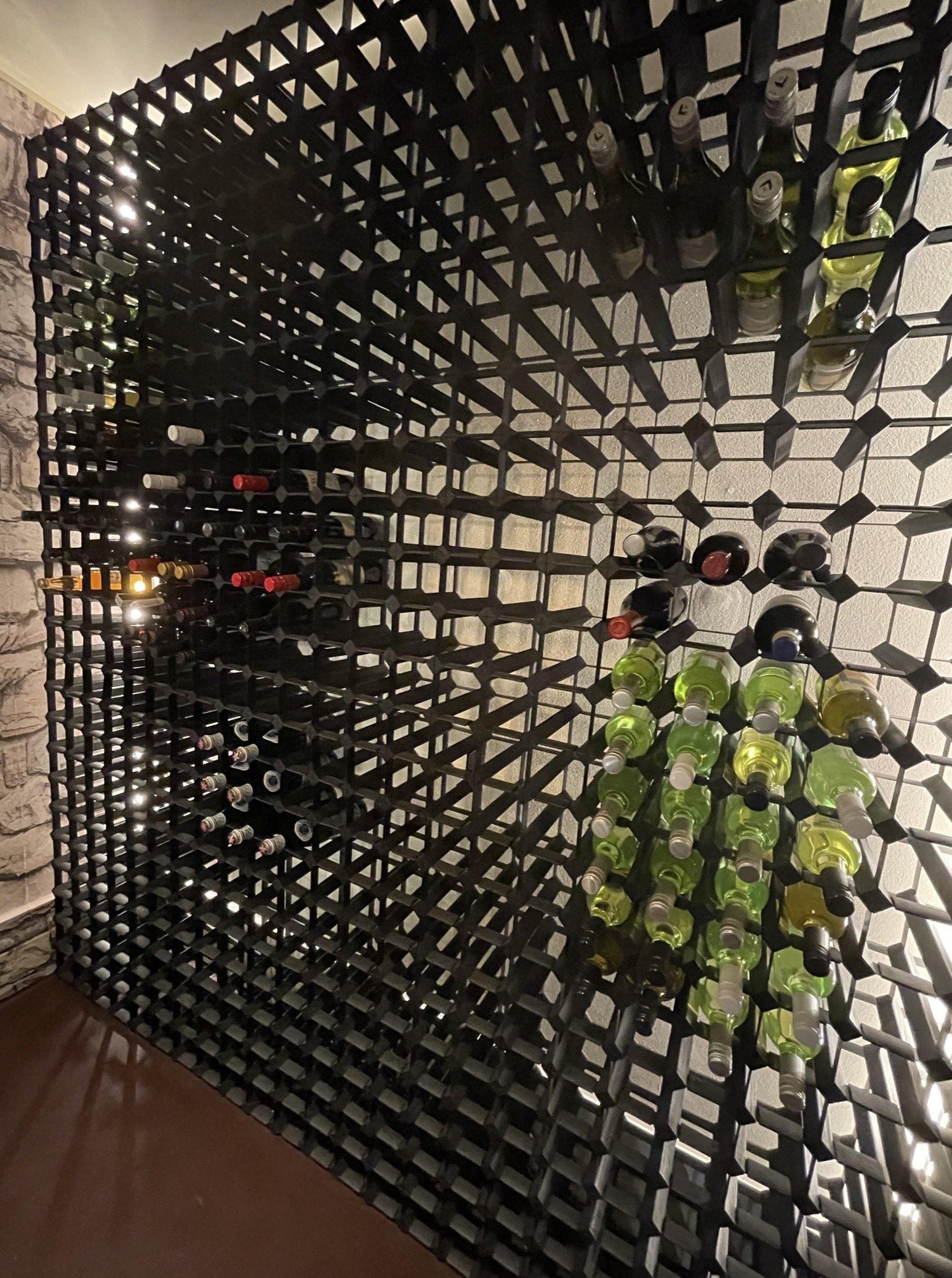 Customised Mahogany Brown Colour Wine Rack.