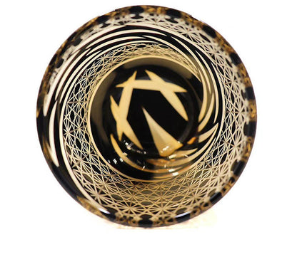 Edo Kiriko Japanese Sake  Whiskey Glass Hand Carved