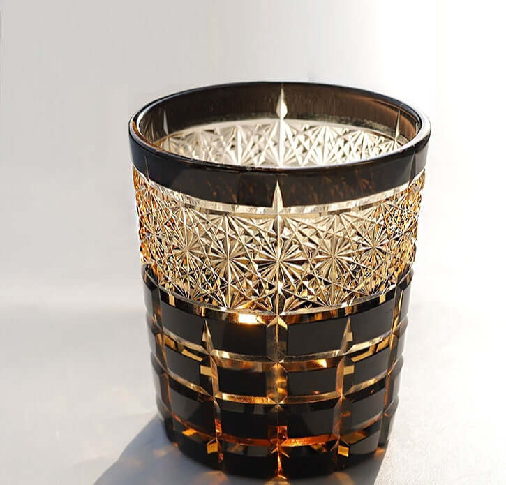 Edo Cut Asterism Japanese Crystal Glass