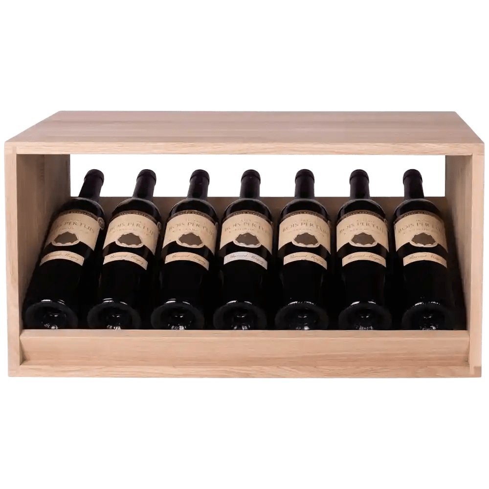 7 Bottles Solid Oak Display Wine Rack - Wine Rack | Cellar Shop