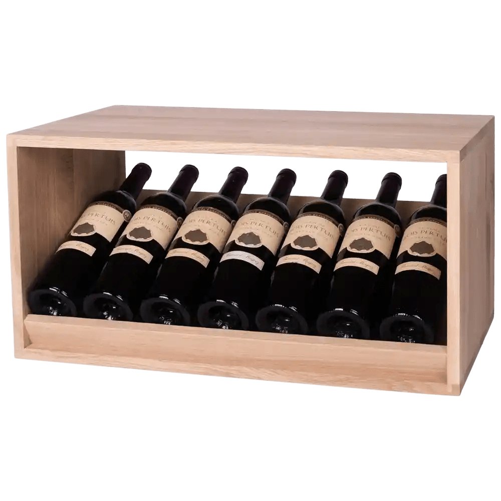 7 Bottles Solid Oak Display Wine Rack - Wine Rack | Cellar Shop