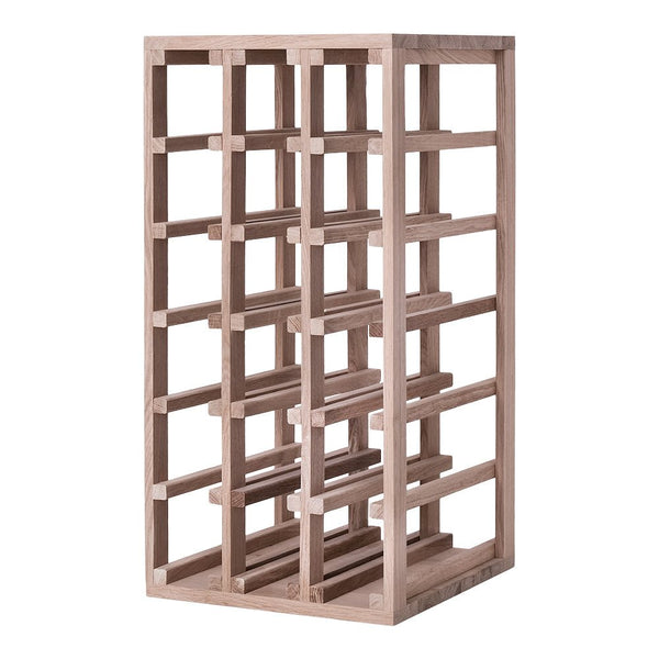 18 Bottle Solid American Oak Wine Rack | Cellar Shop