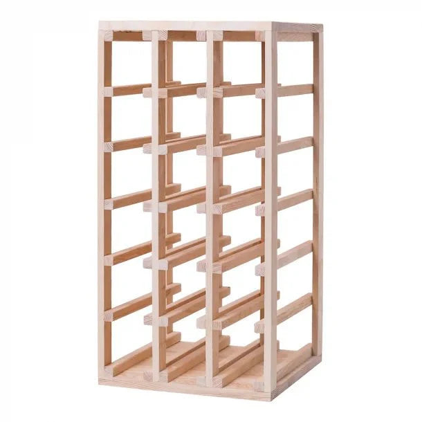 18 Bottle Solid American Oak Wine Rack | Cellar Shop