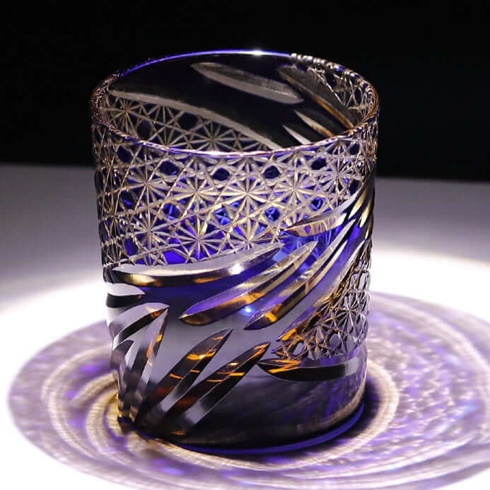 Edo Cut Asterism Japanese Crystal Glass