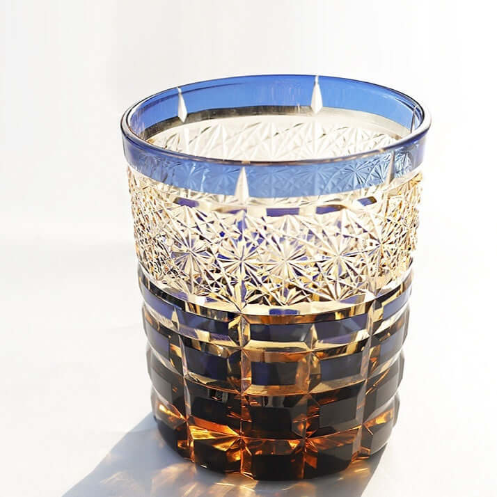 Edo Cut Asterism Japanese Crystal Glass