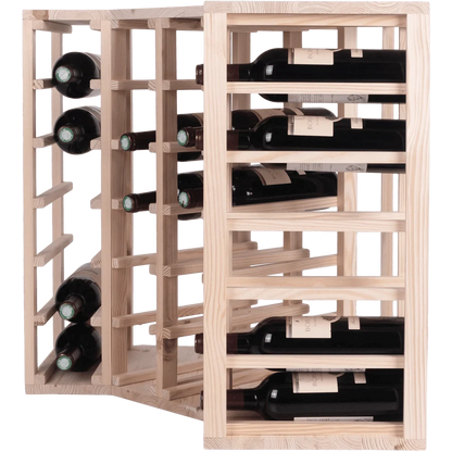 24 bottle Corner Wine Rack - Wine Rack Store
