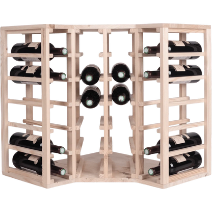 24 bottle Corner Wine Rack - Wine Rack Store