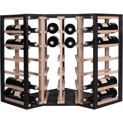 24 bottle Corner Wine Rack - Wine Rack Store