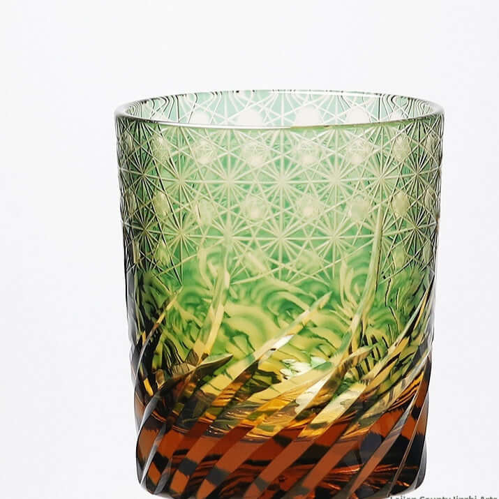 Edo Cut Asterism Japanese Crystal Glass