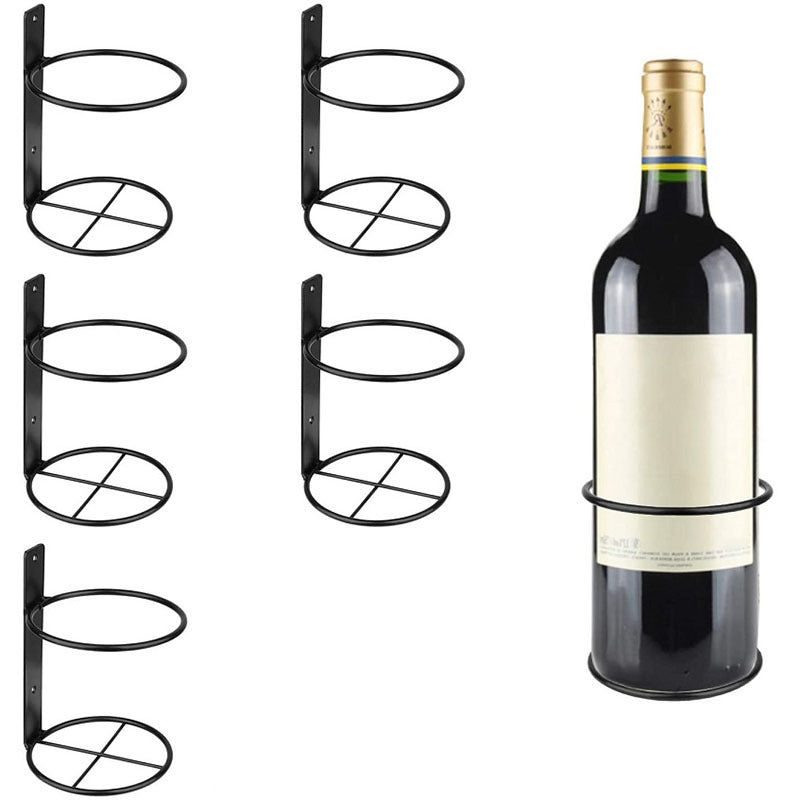 Single Bottle Wall Mounted Wine Display Rack