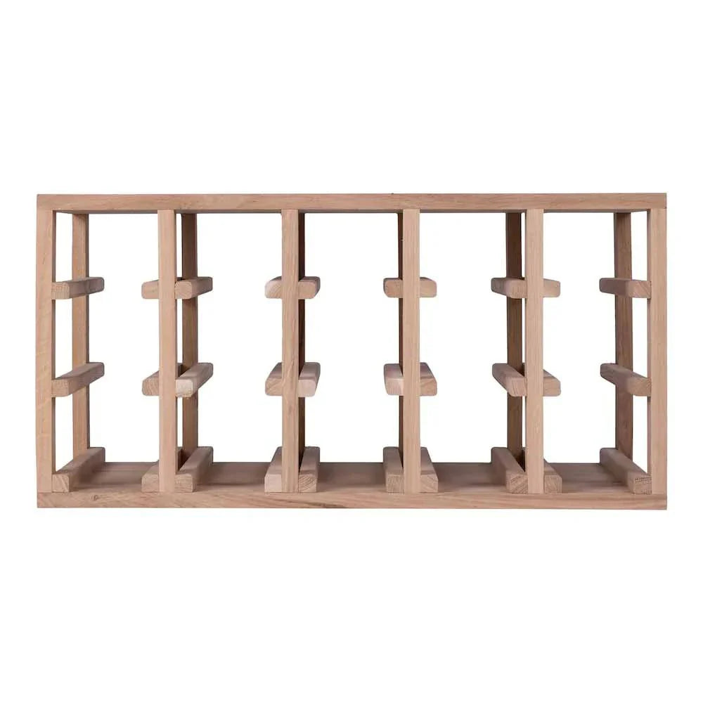 30 Bottles Solid Oak Cube Wine Rack - Wine Rack Store