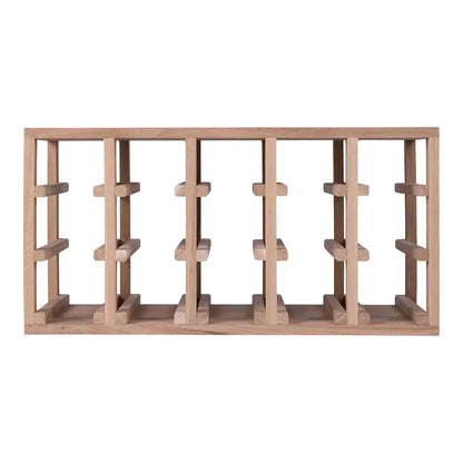 30 Bottles Solid Oak Cube Wine Rack - Wine Rack Store