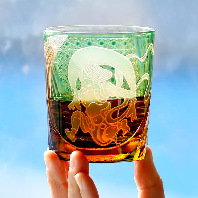 Carved Whiskey Crystal Glass