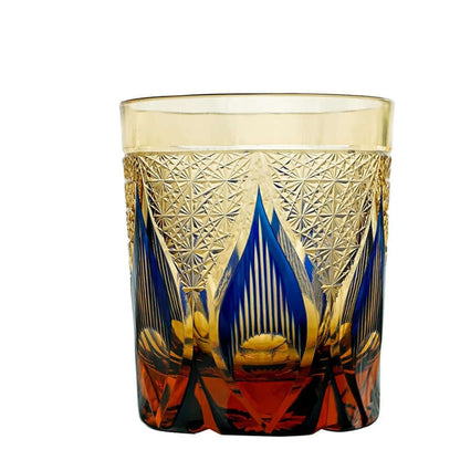 Edo Cut Asterism Japanese Crystal Glass