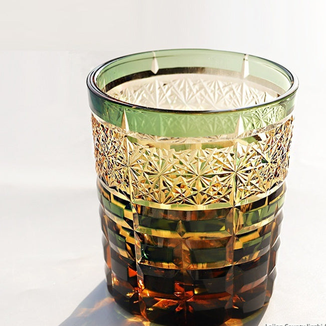 Edo Cut Asterism Japanese Crystal Glass