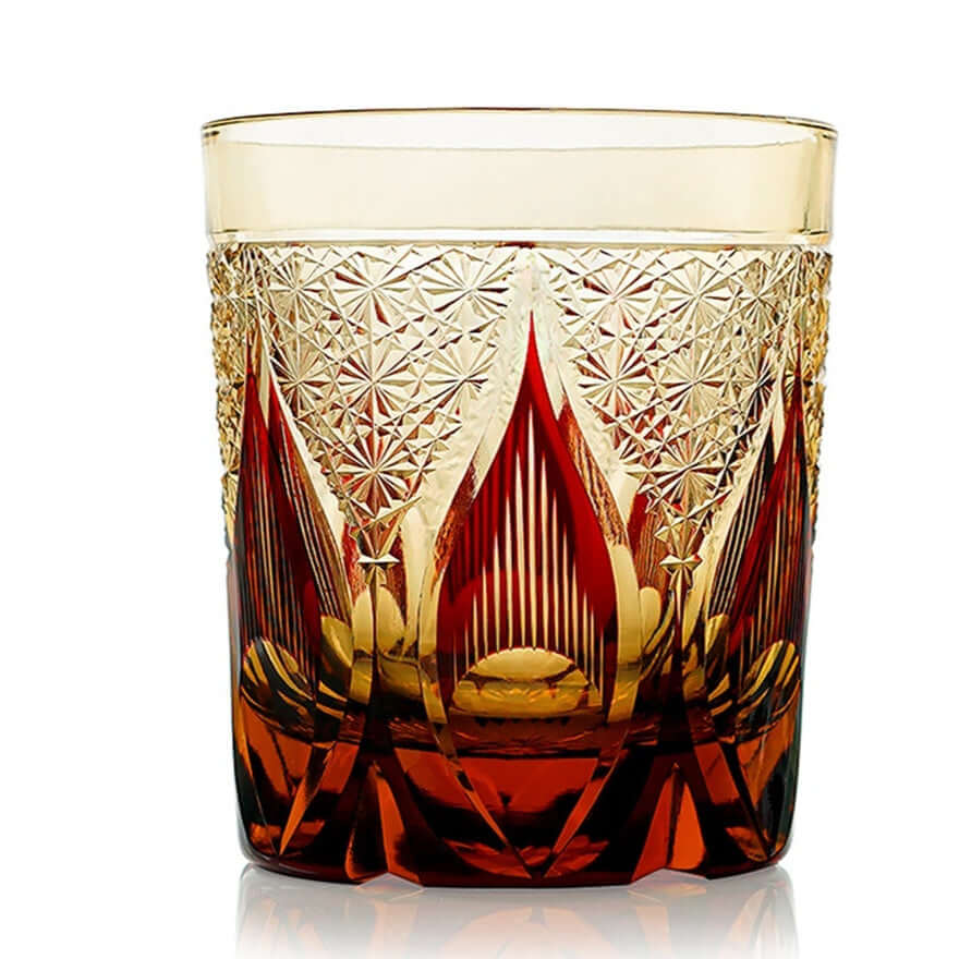 Edo Cut Asterism Japanese Crystal Glass