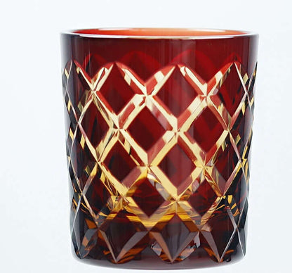 Edo Cut Asterism Japanese Crystal Glass