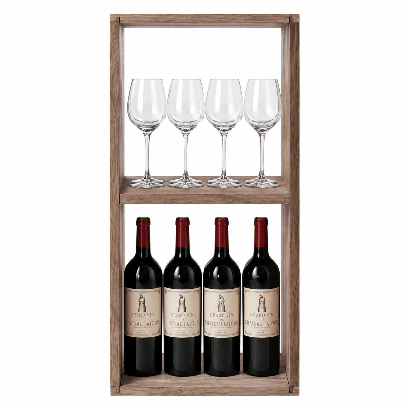Half Cube Fixed Shelves Wine Rack