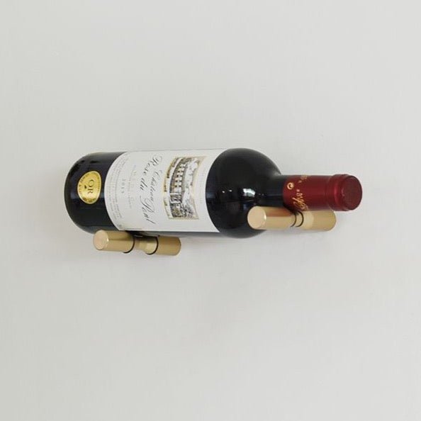  Wine Pegs | Cellar Shop | Wall Mounted | one bottle | Gold Wine Peg | Gold Wine Peg