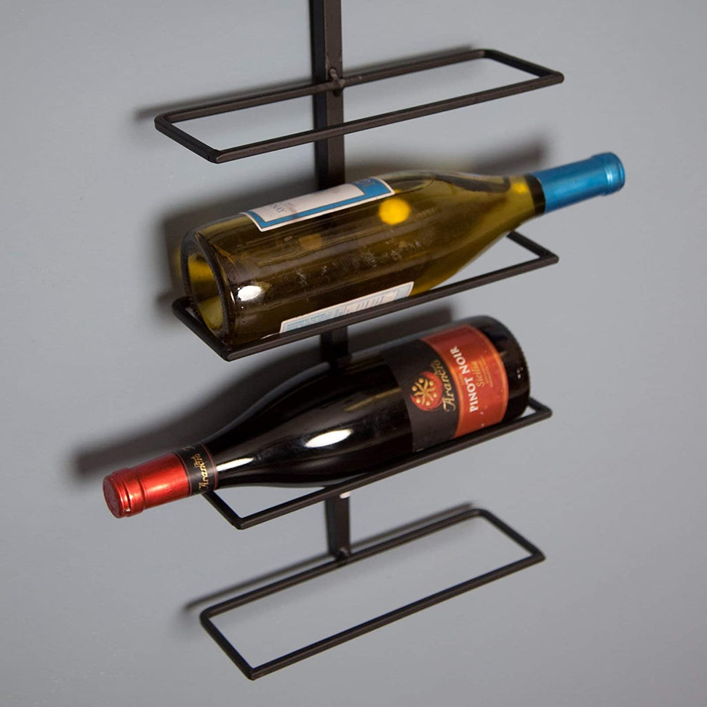 9 Bottles Wall Mounted Wine Rack | Black |  Wine Pegs | Cellar Shop | Wall Mounted | Wine Rack